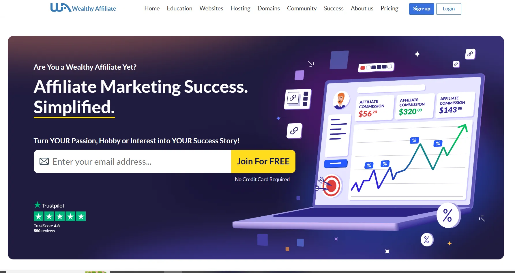 Wealthy Affiliate banner